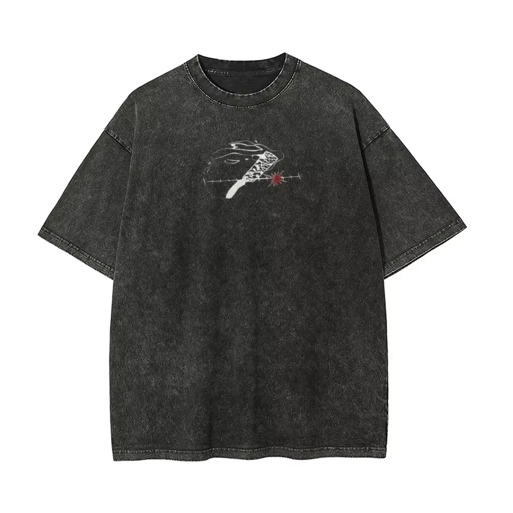 Kento Nanami T Shirt Men Jujutsu Kaisen 7:3 Ratio Vintage Acid Wash Streetwear Retro Japanese Anime Graphic Tees 2026 New Summer