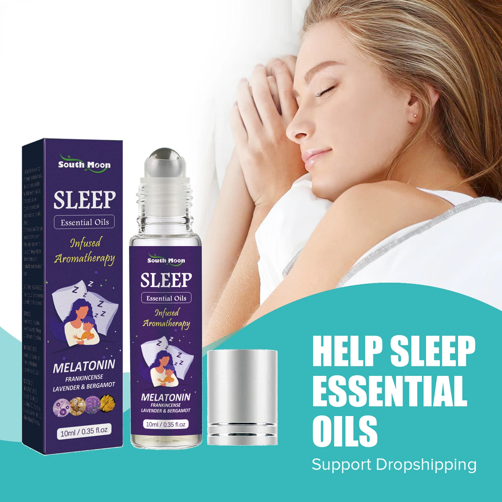 Essential Oil for Deep Sleep Soothing Mood Relieve Anxiety Improve Insomnia Relax Aromatherapy Lavender Sleep Aid Oil