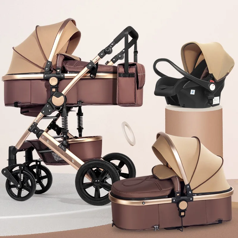 poussette bebe 3 in 1 baby stroller pram cochecitos de bebe trolly with carrycot and carseat