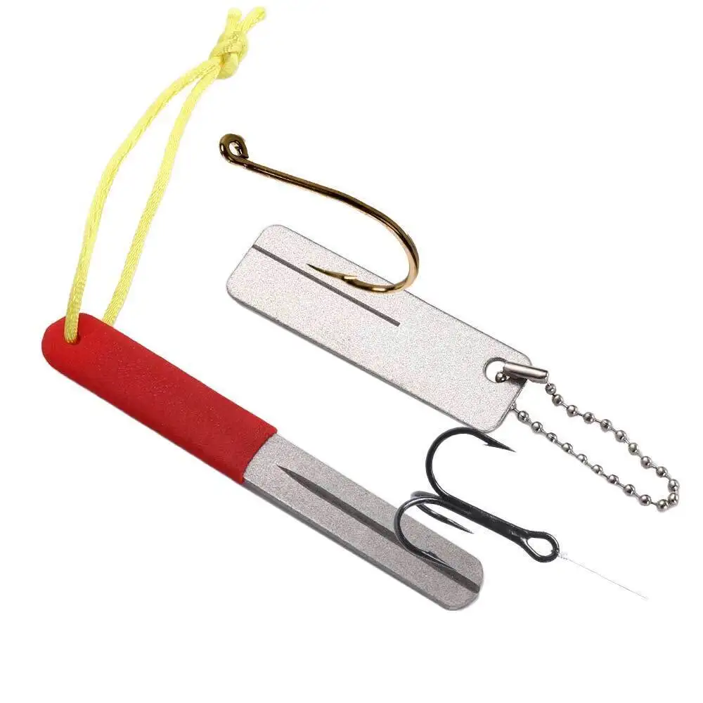 Grinding Hook Fishing Hook Hone Fishook Sharpening Fishing Hook Sharpener Diamond Grit Hook File Portable Hook Sharpener