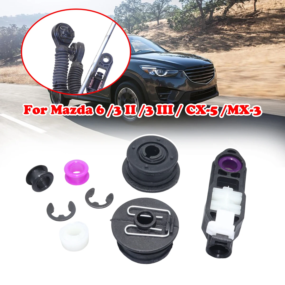 

Gear Lever Repair Kit For Mazda CX-5 6 3 II Manual Selector Shifter Linkage Pivot Bushing Grommet Shifting Issue Fix Accessories