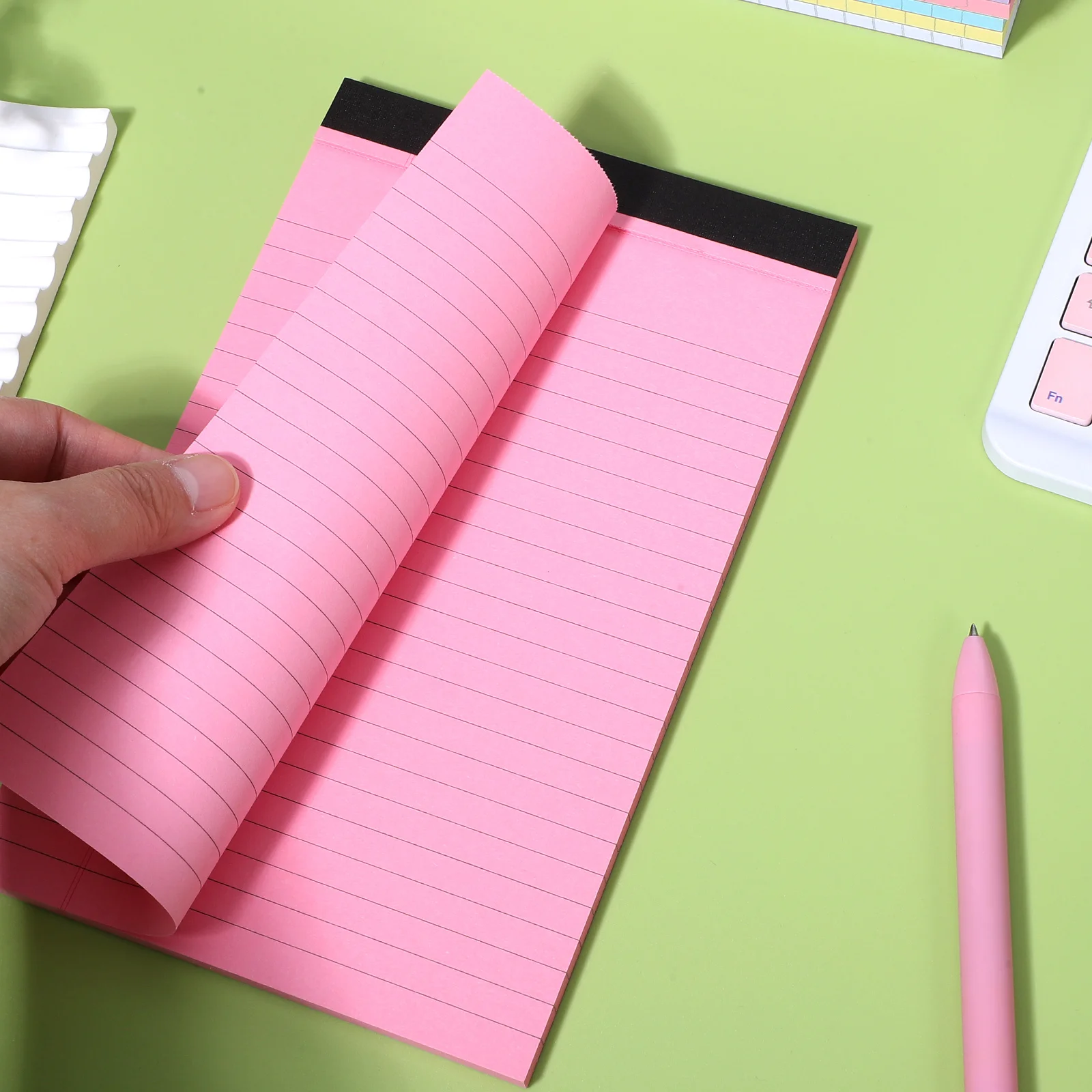 

10 Colored Notebooks A5 Lined Paper Easy Portability Vibrant Colors Smooth Writing Ideal College Work Legal Notepads Office