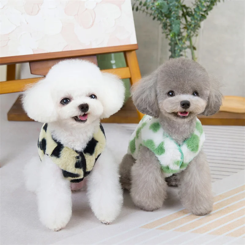 Autumn Winter Clothing Dog Vest Jacket Winter Fleece love Heart Clothes fashion Jacket For Small Dog Fur Clothing