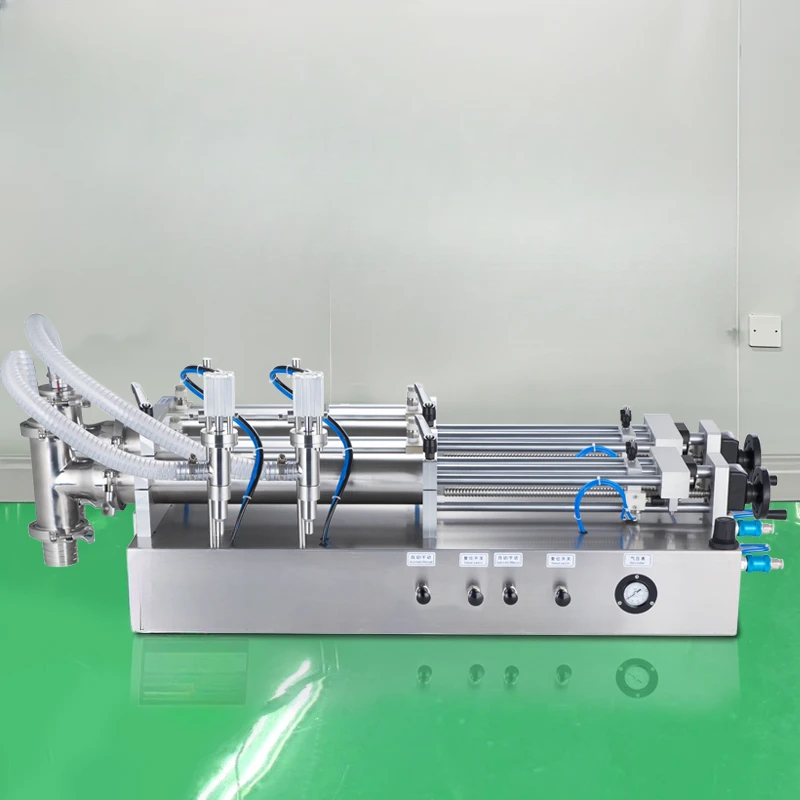 

ZH Pneumatic Double Head Horizontal Liquid Filling Machine Honey Laundry Bath Gel Alcohol Fully Automatic Quantitative