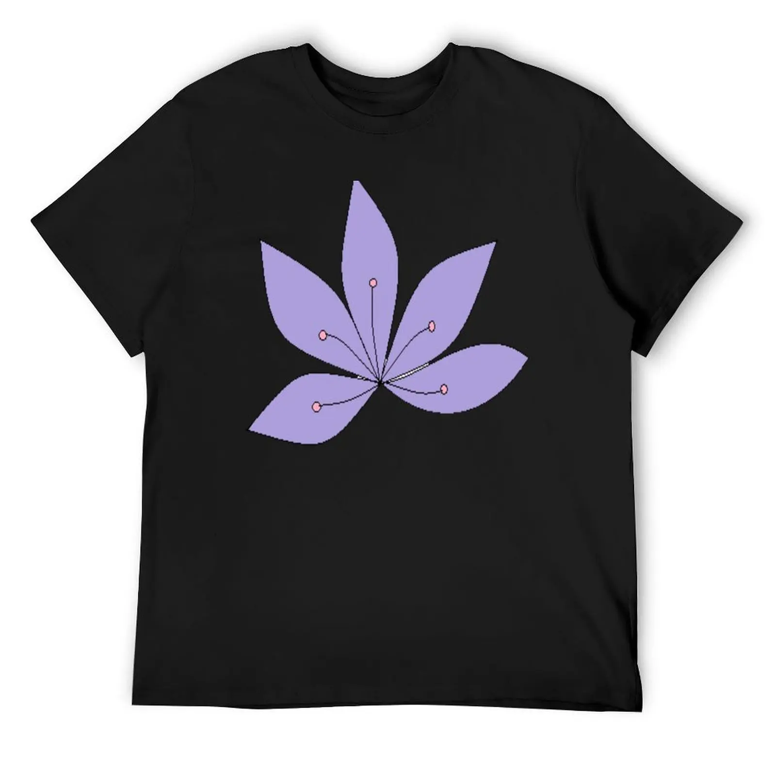 

Beautiful purple flower pattern T-Shirt plain blue lock animal prinfor boys men graphic t shirts