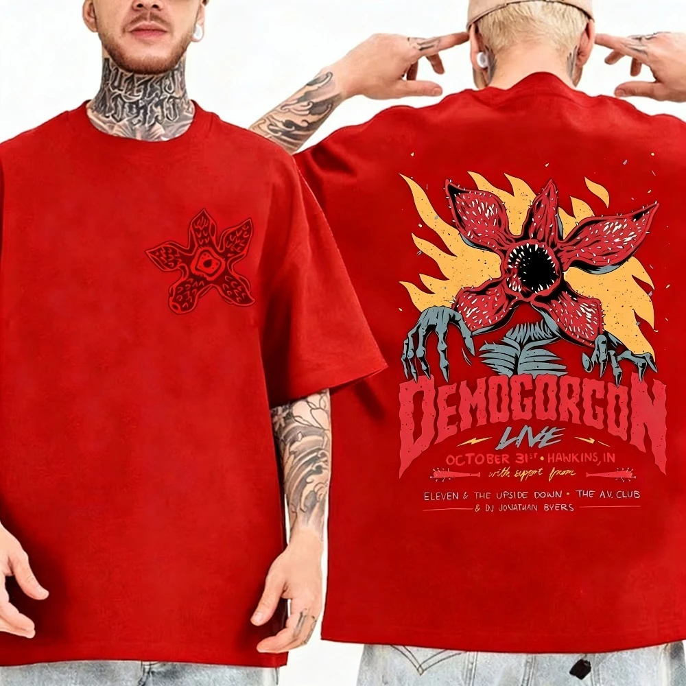 شعبية الفيلم والتلفزيون مؤامرة رجل أكل زهرة الوحش تي شيرت الرجال والنساء المألوف تنفس تي شيرت كامل #4