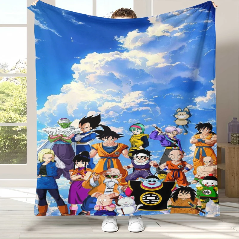 

Anime D-Dragon Ball Game Cartoon Flannel Blanket,Ultra Soft Warm Plush Throw for Home Bedroom Bed Sofa Cover Office Camping