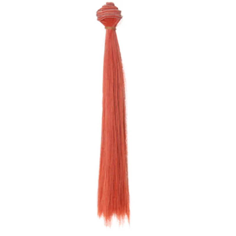 1 stücke Haar Refires Bjd Haar 25 cm * 100 CM Schwarz Rosa Braun Khaki Weiß Grau Farbe lange Gerade Perücke Haar für 1/3 1/4 BJD Diy
