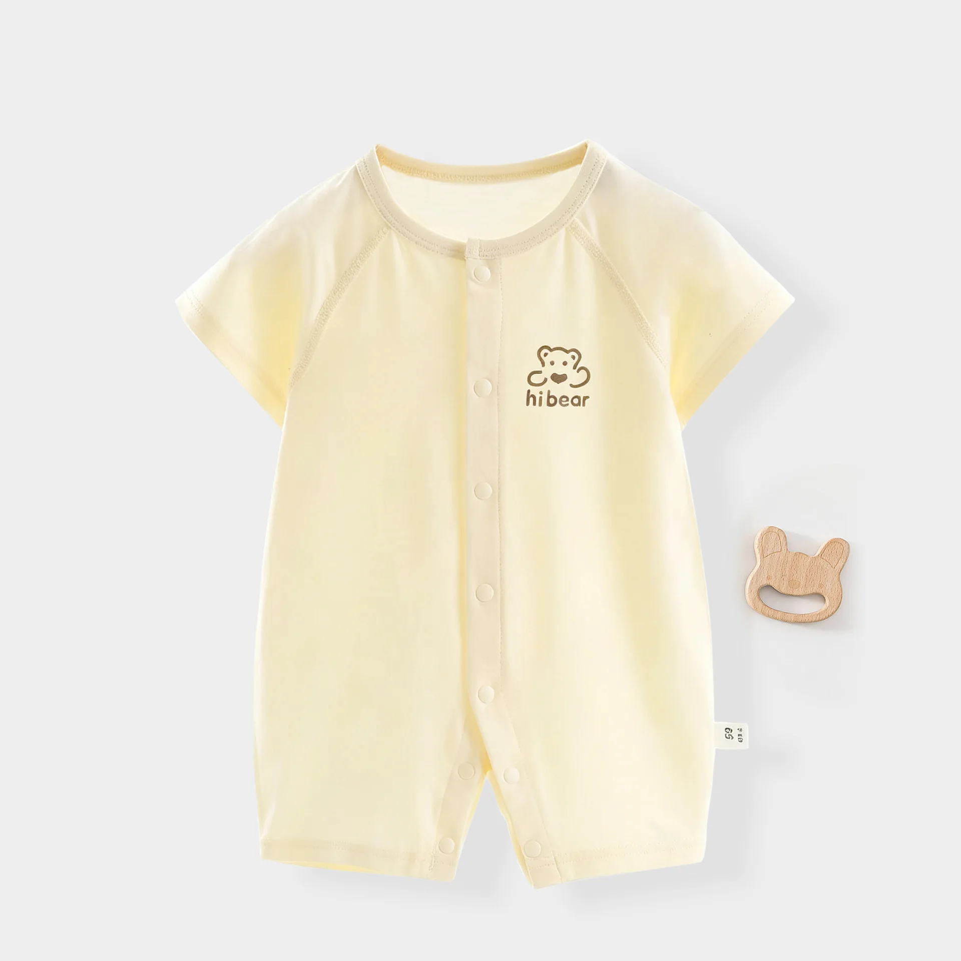 

Summer Baby Outfit Short Sleeved Shorts Jumpsuit Fruit Colored Cartoon Bear Pattern Newborn Baby Rompers