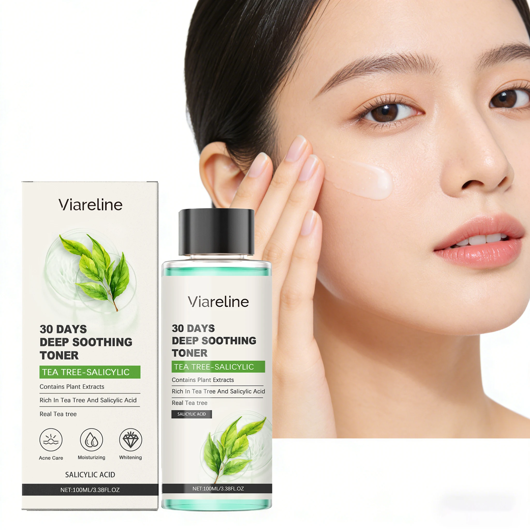 

100 мл Тоник для лица с салициловой кислотой: увлажняющий, для ухода от акне, освежающий, контролирующий жирность кожи, улучшающий гладкость, успокаивающий тоник для лица
