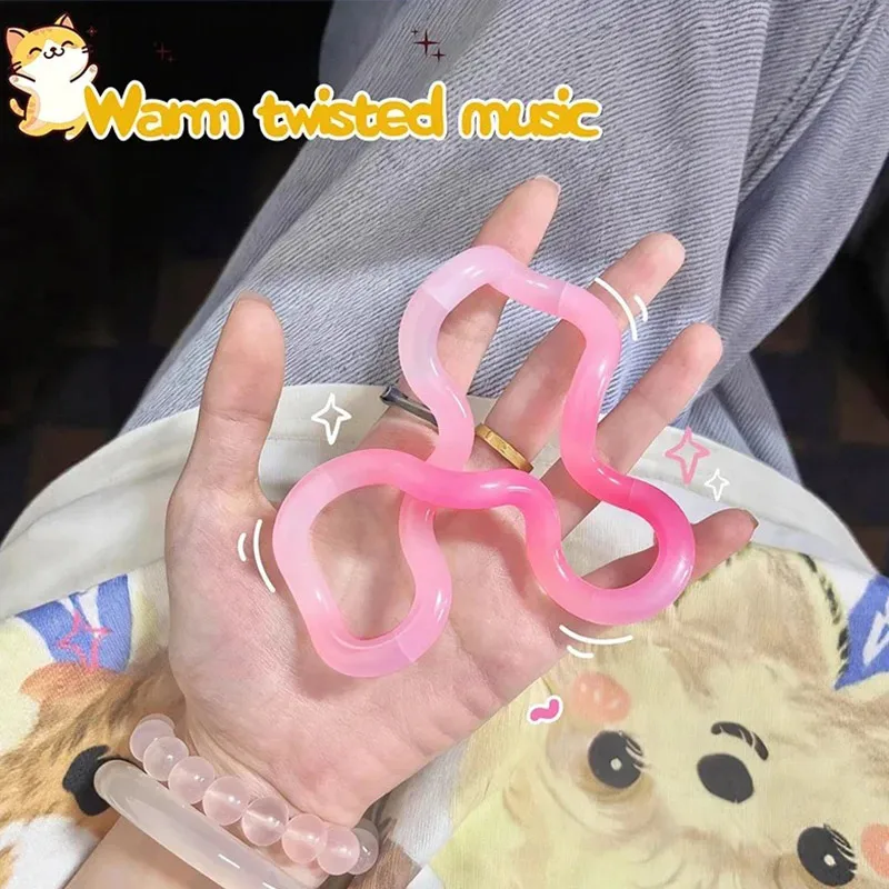 Brinquedo de mesa que muda de cor do humor – Twist Tangle Fidget, decoração de casa, decoração interior para ansiedade e alívio do estresse