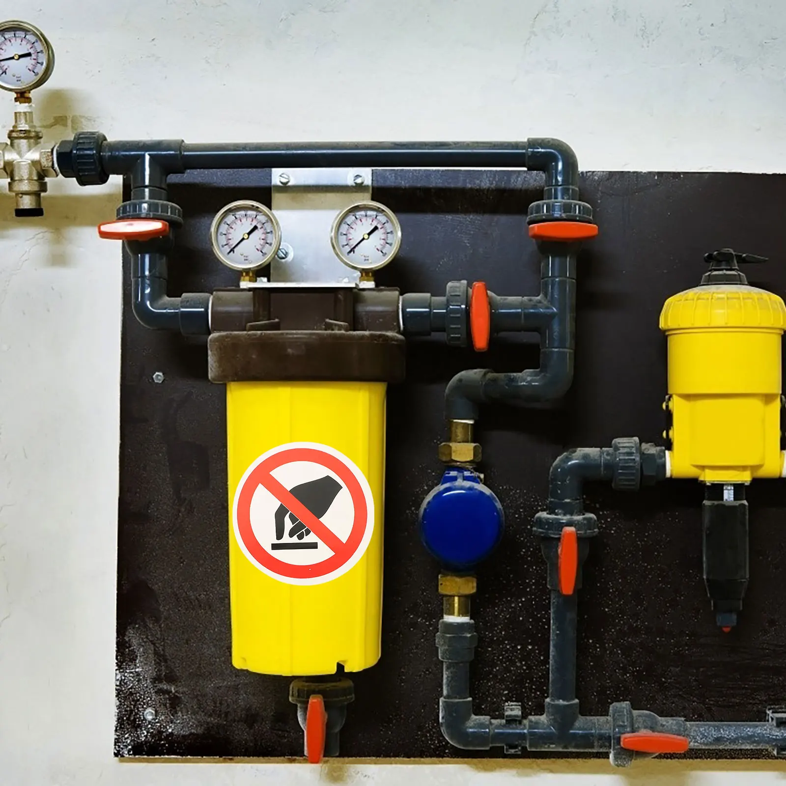 ملصق أمان ذاتي اللصق لا تلمس علامات التحذير ملصقات الحذر ملصقات معدات الآلة خطيرة وعملية وسهلة