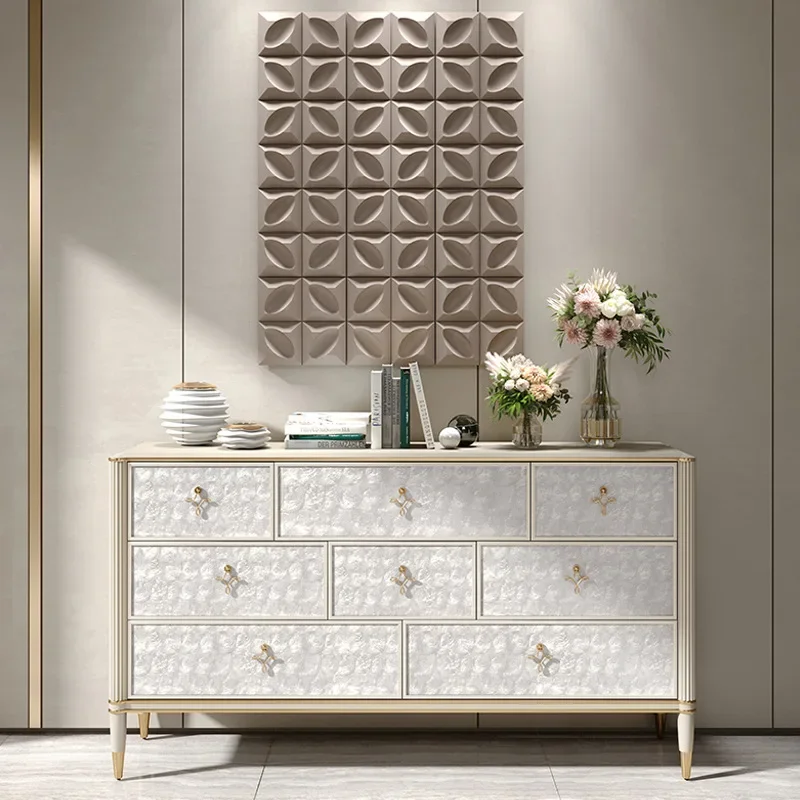 Armário de oito baldes, sala de estar, decoração de entrada, moderno e simples