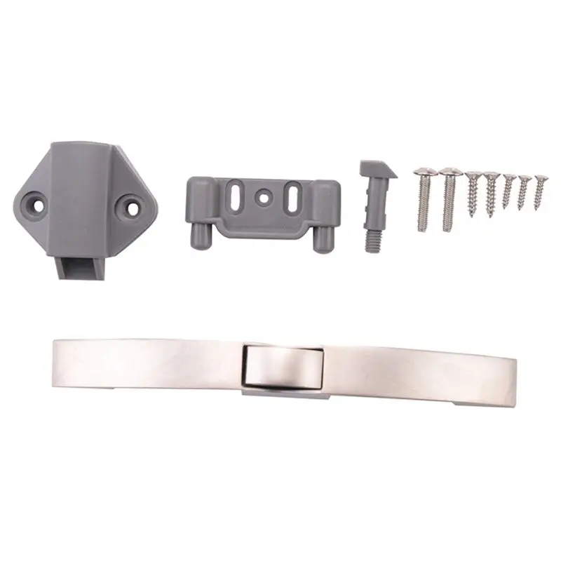ABKJ-3X Camper Car Push Lock RV Caravan Boat Cabinet Locks Handle Home Drawer Latch Button Locks Furniture Door Lock C