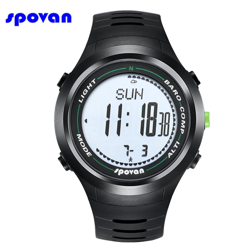 

SPOVAN Digital Watch Man Brand Luxury Stopwatch Calorie Counter Electronic Sport Wristwatch for Men Waterproof 2025 Reloj Hombre