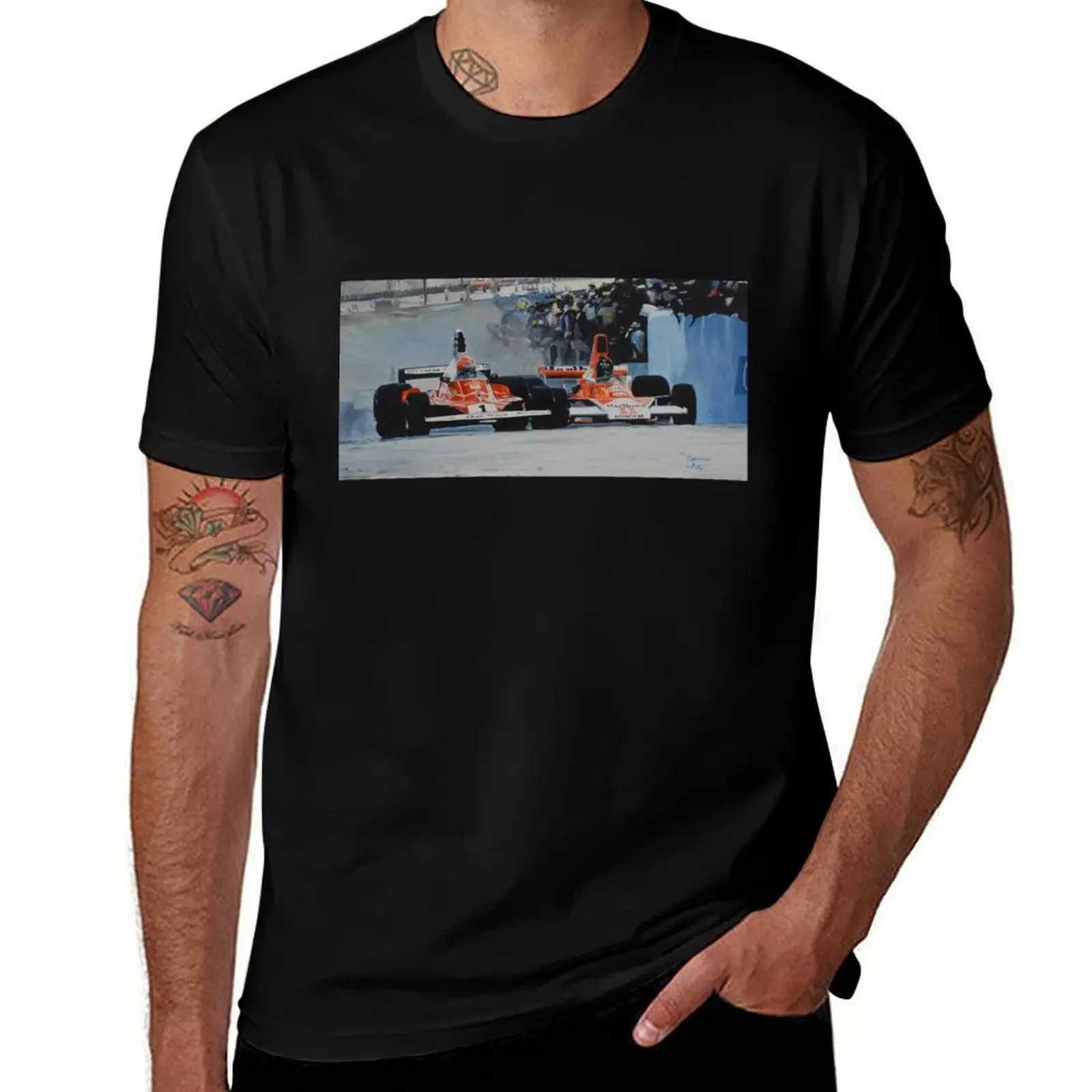 Niki Lauda vs James Hunt T-Shirt cotton t shirt pack T-Shirt