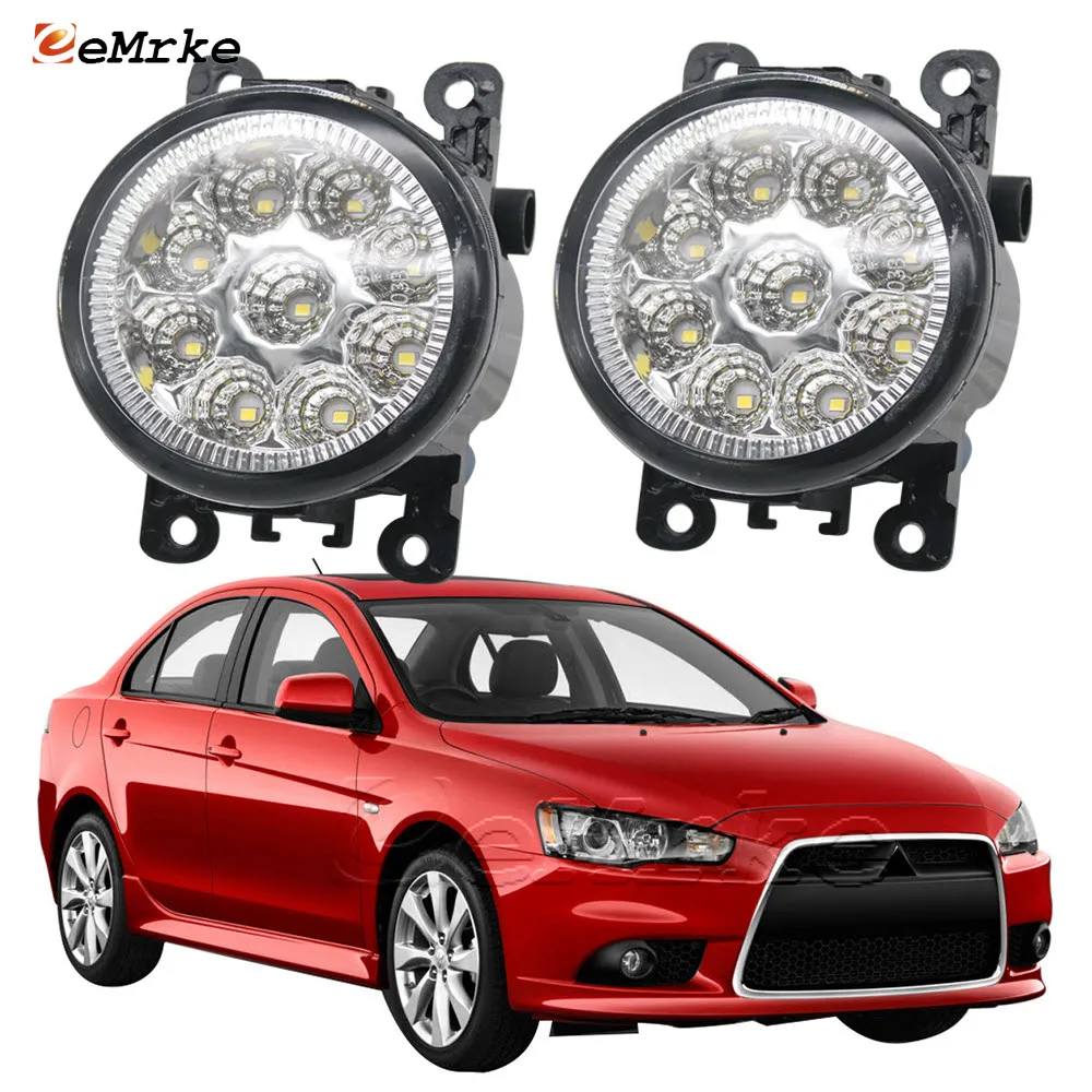 

Car Styling for Mitsubishi Lancer Sportback 2009-2016 9-Pieces Leds Chips Fog Light Lamp H11 H8 12V Halogen Fog Lights