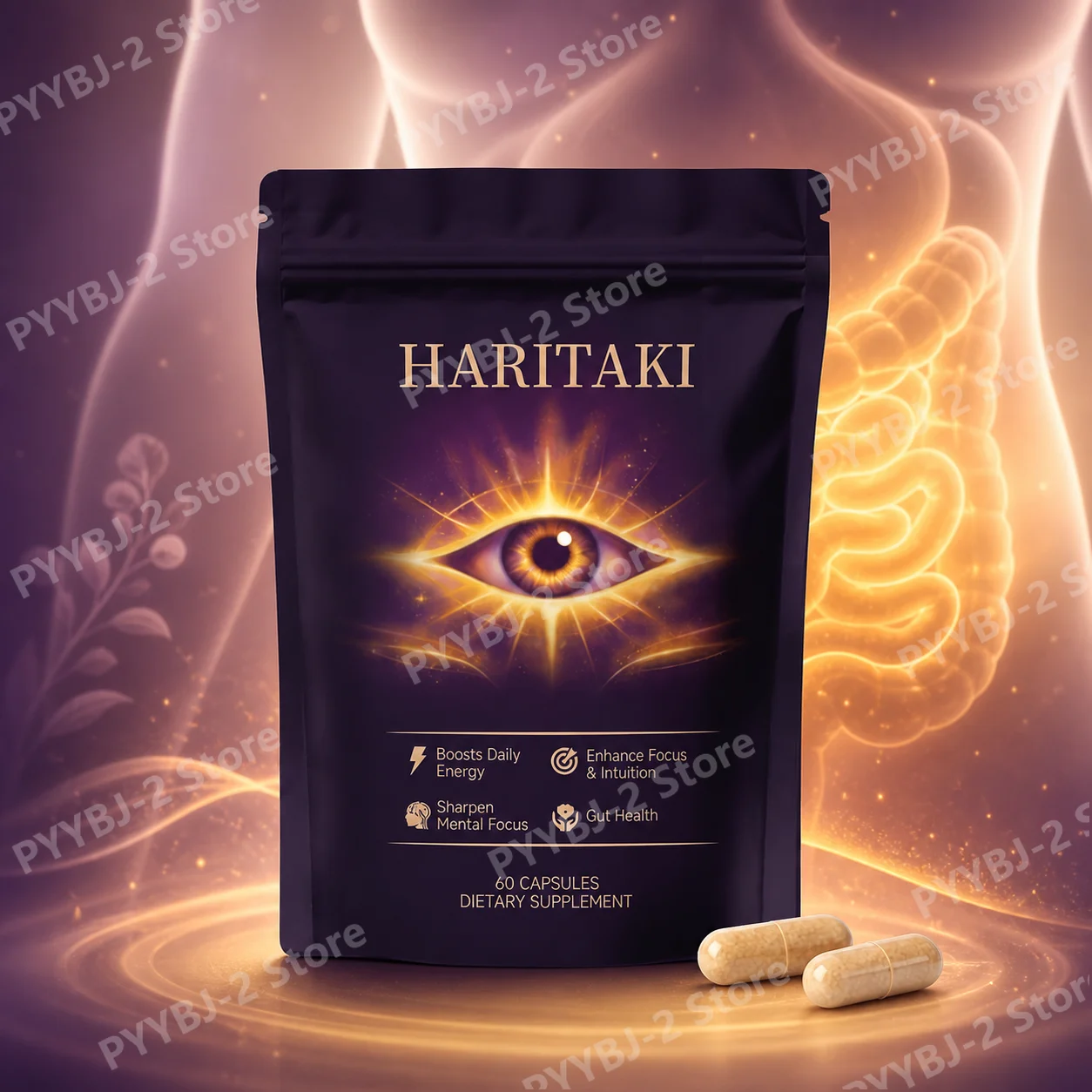 AMZ Haritaki Capsules with Terminalia Chebula, Supports Digestive Balance & Gut Wellness, Adults, 500mg 60 Count 30 Servings