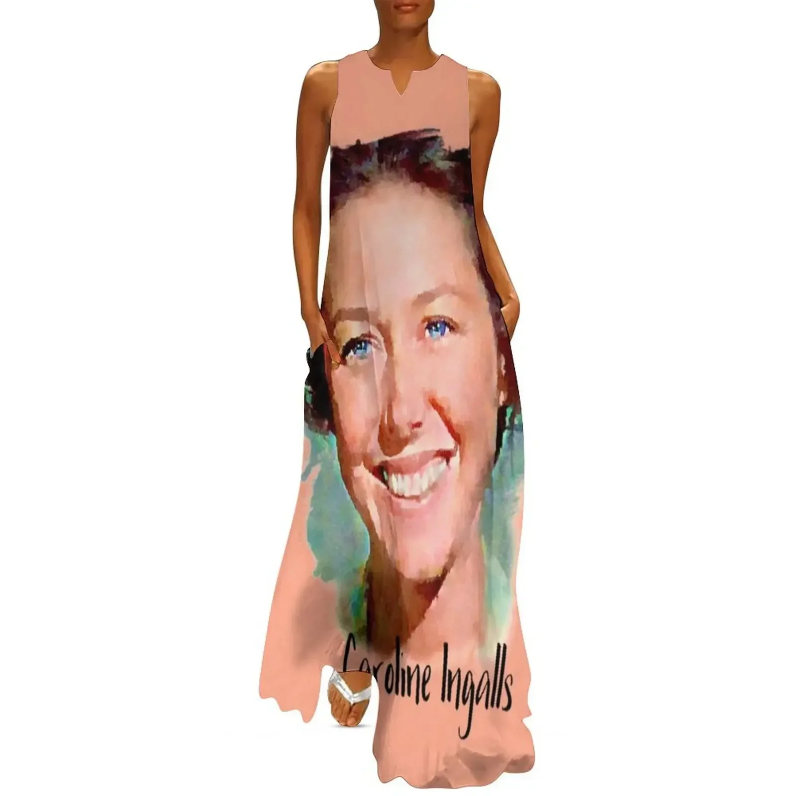 

Caroline Ingalls Little House on the Prairie Long Dress evening dress ladies Long dress summer 2025 women