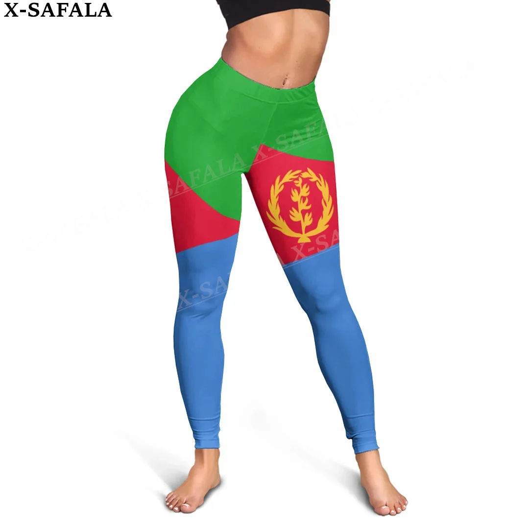 

Eritrea Coat Of Arms Love Country Leggings 3D Print Women Yoga Girl Stretch GYM Slim High Waist Legging Summer Sports-1