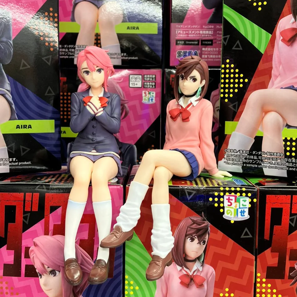 Nuevo Anime Dandadan Ayase Momo Shiratori Figura de PVC en Postura Sentada, Modelo de Juguete de PVC, Figuras de Acción, Regalos de Cumpleaños