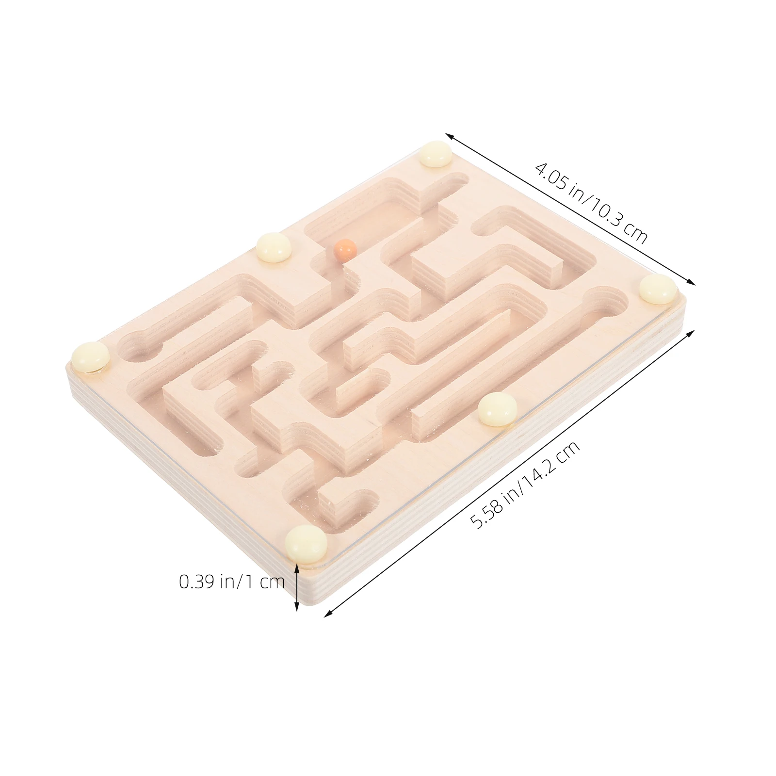 مضحك لغز المتاهة مجلس التوازن الخشبي تدريب الاطفال التعليمية اللعب المتاهة مجلس الخرز المحمول لعبة لعبة الخرز المحمول #1
