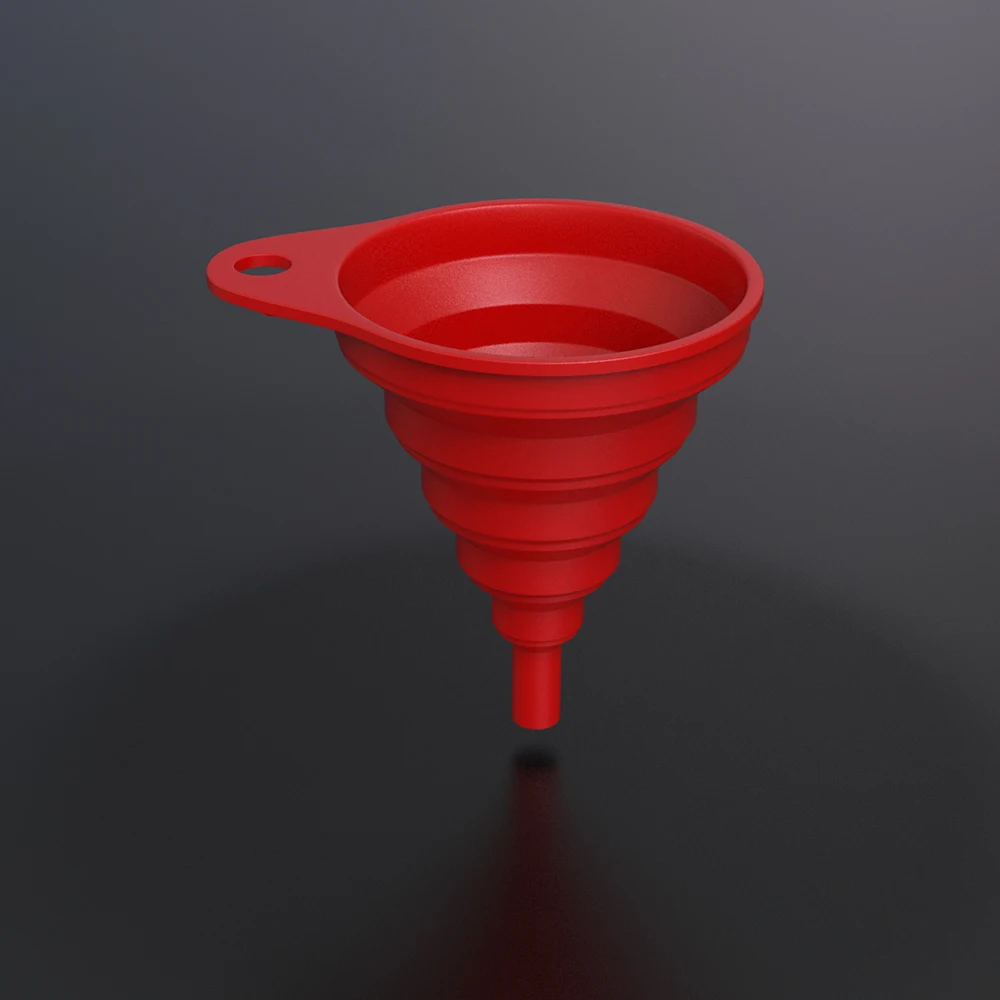 For HONDA CRF1100L NC700 NC700S NC700X NC750 Foldable Extensive Silicone Foldable Funnel Collapsible Motorcycle Accessories