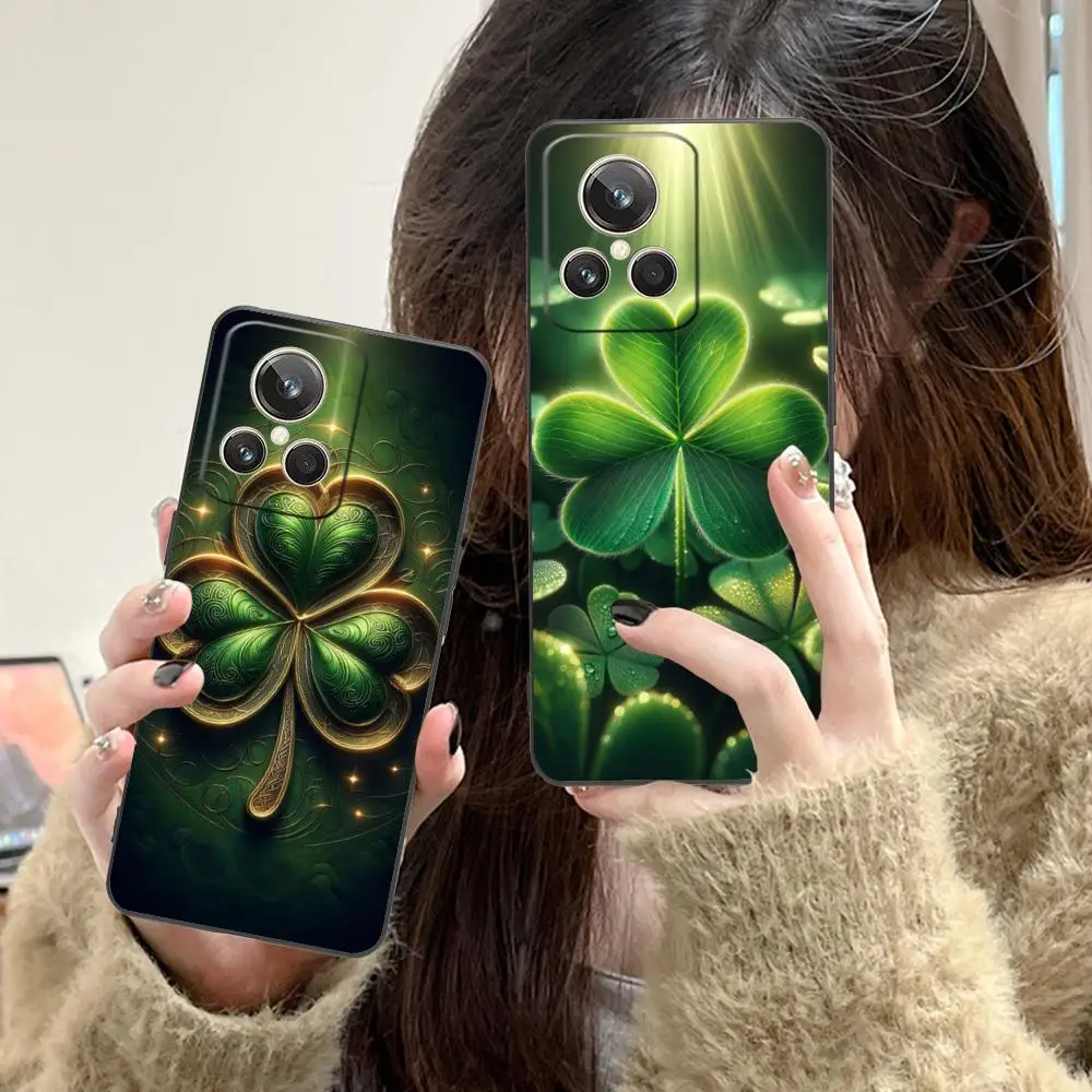 

Saint Patrick's Day Phone Case for Realme 15 14 13 12 11 10 9 Pro Plus T i Lite 5G Soft TPU Shockproof Cover