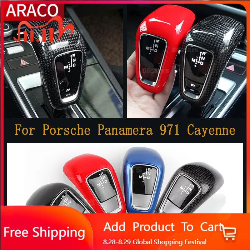 

Interior Stickers For Porsche Panamera 971 Cayenne 9YA 2017 2018-2020 Replacement Style Car Accessories Carbon Fiber/ABS Gear Sh