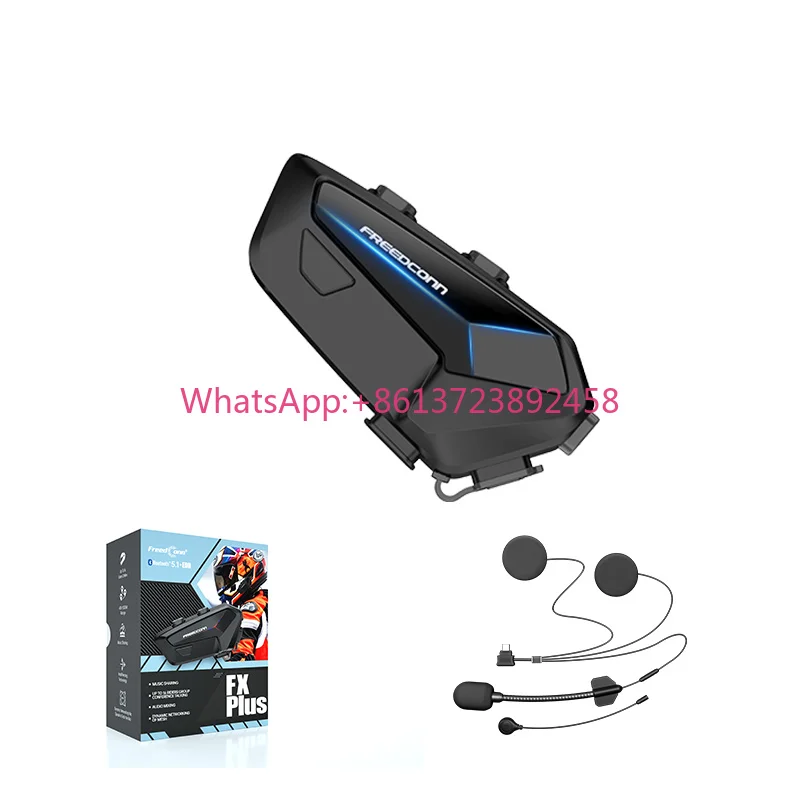 Freedconn Fx Plus Waterproof Design Motorcycle Bluetooth Interphone Helmet Intercom Headset