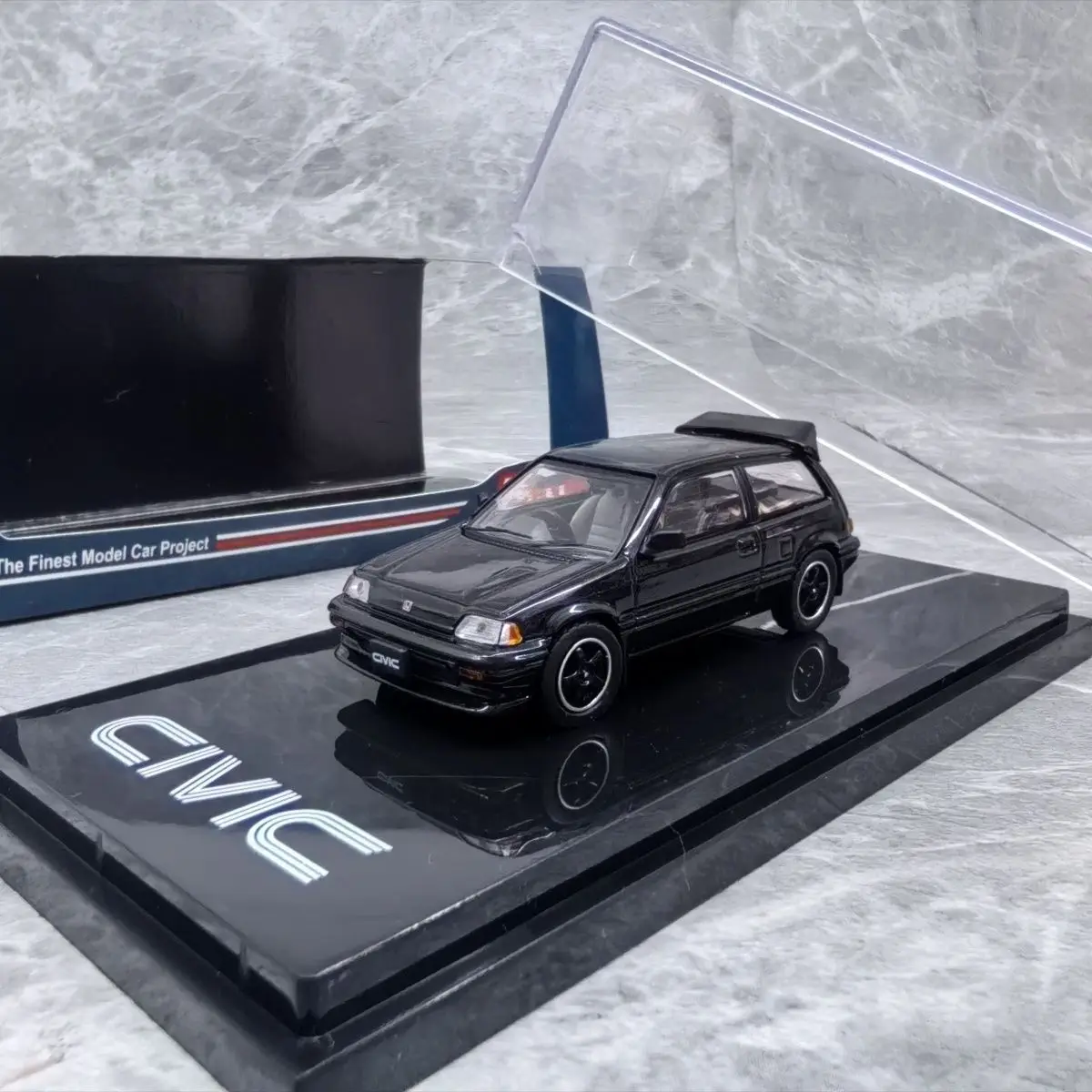 

Хобби Япония 1/64 Honda Civic, модель автомобиля из сплава, маленькая трещина в прозрачной коробке, неправильная цветная коробка