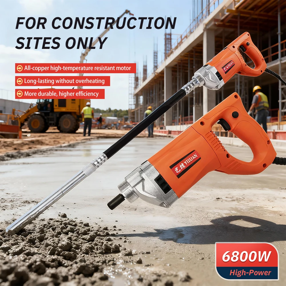 Electric Construction Concrete Vibrator High Power Concrete Vibrating Tool Cement Vibration Machine Concrete Air Bubble Remover