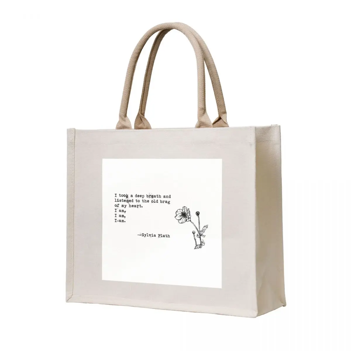 

Sylvia Plath Tote Bag canvas tote bags large tote bag bag