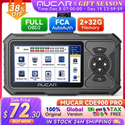 MUCAR CDE900 Pro OBD2 Scanner Auto Car Diagnostic Tools Automotive OBD Scanner Tool Code Reader 5