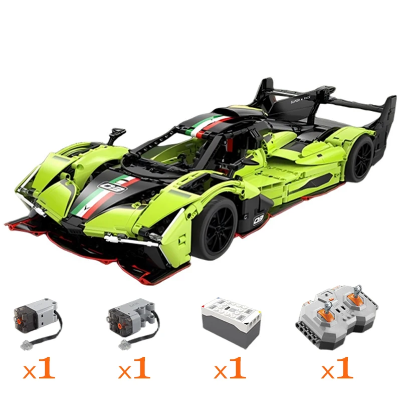 1:10 Phantom Wing City Racewagen Hypercar Bouwstenen Sportwagen Speelgoed voor kinderen Racevoertuig Bakstenen Cadeaus voor kinderen Cadeaus