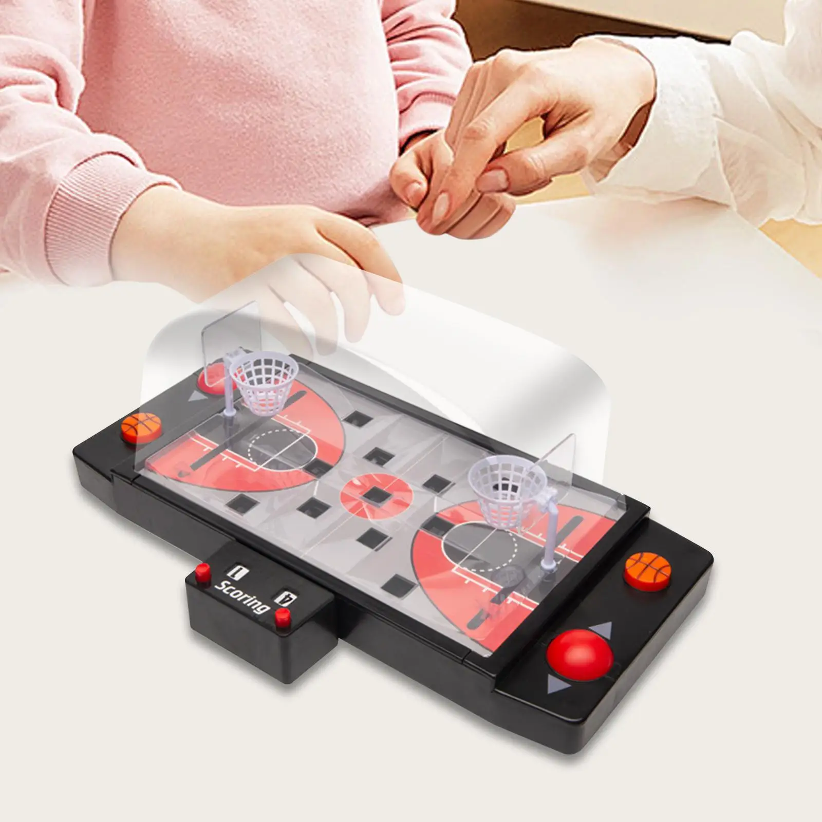 

Basketball Game Toy,Desktop Table Basketball Games,Party Favors,Fun Mini Basketball Games Tabletop Games for Travel