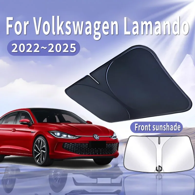 

Car Sun Visor For VW Volkswagen Lamando 2022 2023 2024 2025 MK2 Front Windshield Sunshade Insulation Cooling Auto Accessories