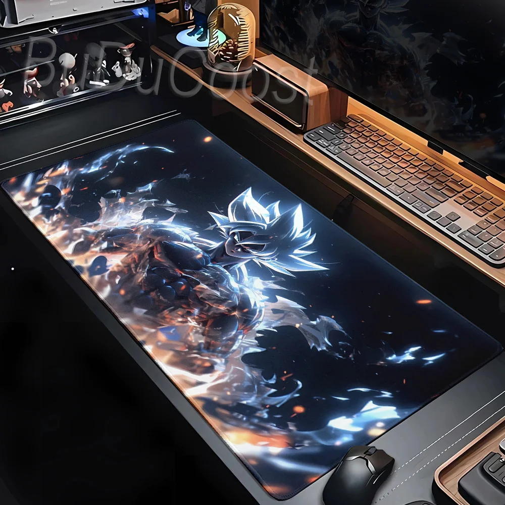 Dragon Balls Mauspad Computer Neues Goku Mauspad Tastaturunterlage Coole Mausmatte Gamer Weiche Büro-PC-Unterlage Tischmatte Desktop-Matte