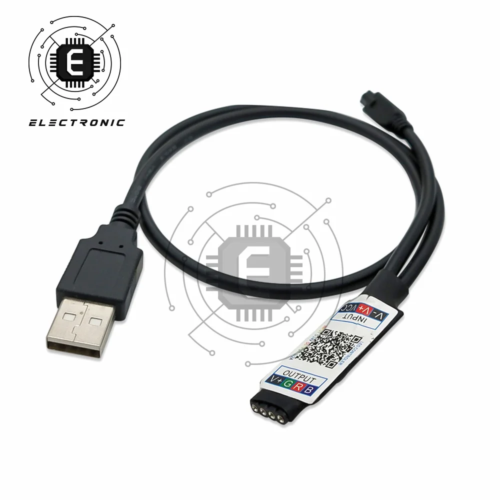 リモコンledライトバーミニbluetooth rgbリモートusbコントローラ + 24キーledライトストリップコントローラ