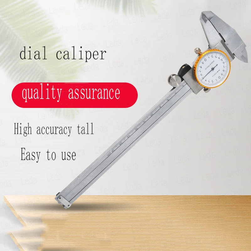 

1Pcs Metal Circular Dial 0.02MM High Precision Stainless Steel Vernier With Table Caliper 0-150 0-200 0-300 mm Vernier Caliper