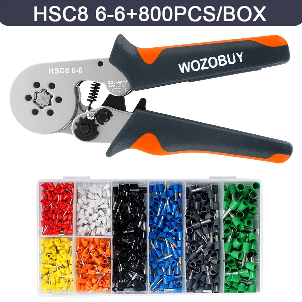 Beentje Krimptang HSC8 6-4/6-6 Elektrische Crimper Tang Voor Draad End Crimp Buis Terminals elektrische Circuit Reparatie