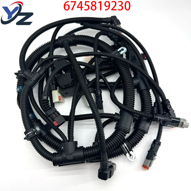 6745819230 New high temperature resistant engine wiring harness for Komatsu PC300-8