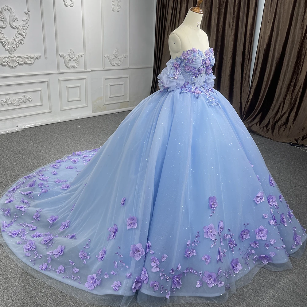 Gaun malam romantis untuk wanita gaun pesta Tulle gaun malam Sweetheart 2023 DY1148 applique Vestidos De Cóctel