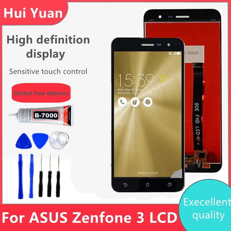 

Original ZA520KL LCD For Asus Zenfone 3 ZE520kL LCD Z017DB, Z017D, Z017DA, Z017DC Display Touch Screen Digitizer Replacement