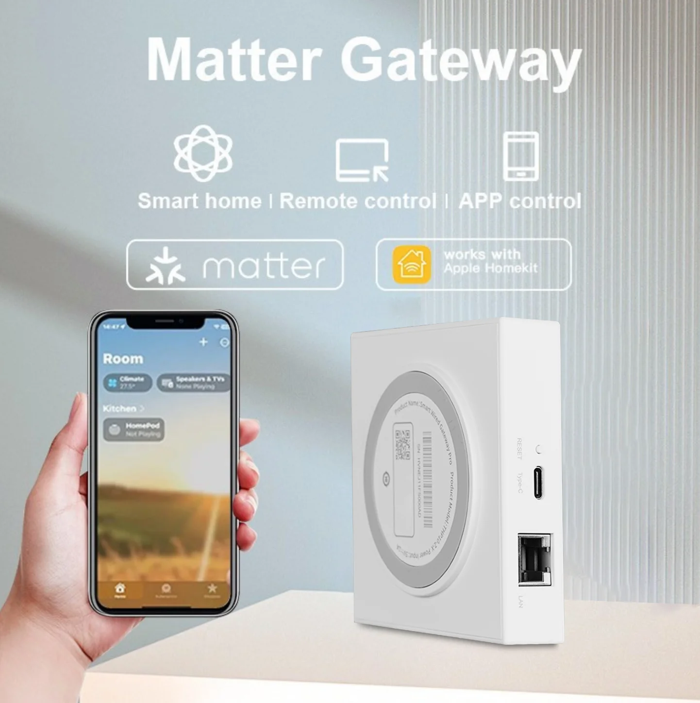 2026 Zigbee Thread Smart Home Matter Gateway Hub Supports LAN Linkage with Local Gateway Hub Function Smart Things Compatible