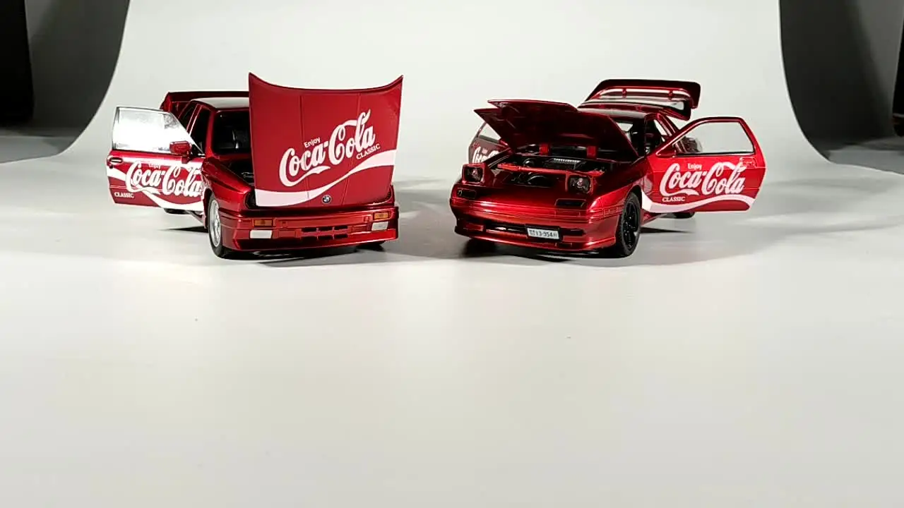 激レア★コカコーラ 1/24  M3 E30 ダイキャストカー コカ・コーラ 1:24 ダイキャスト合金モデルカー M3 E30