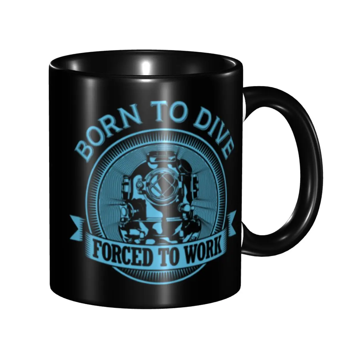 

Born To Dive Dive Diver Scuba Diving Coffee Mug DIY Personalized Ceramic Mug Creative Present