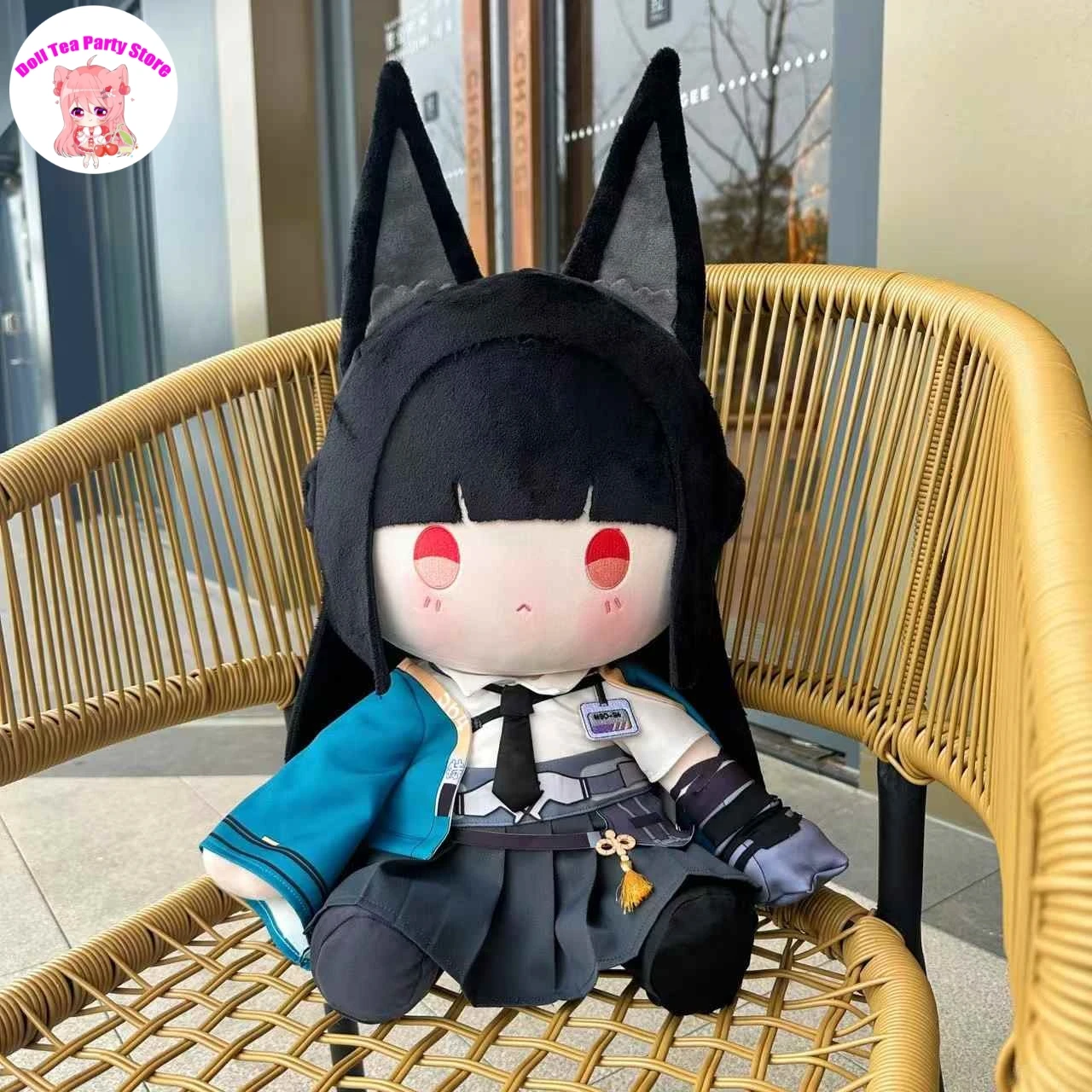 

АнимеZenless Zone Zero ZZZ Hoshimi Miyabi 40 см плюшевая хлопковая кукла подушка для тела платье игрушка косплей сидящая поза куклы подарок