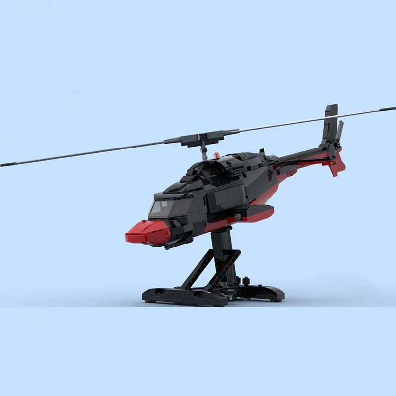 ทหารรุ่น Moc อาคารอิฐ Special Ops เฮลิคอปเตอร์ Air Wolf เทคโนโลยีบล็อกของขวัญของเล่นคริสต์มาส DIY ชุดประกอบ