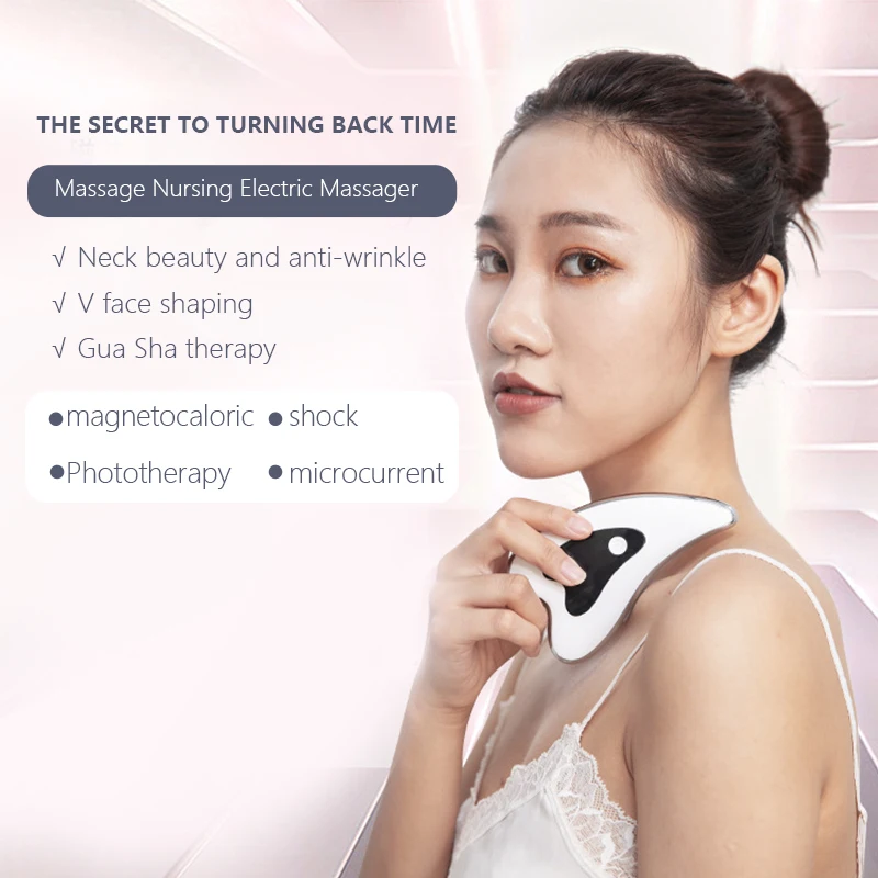 

Microcurrent Face Lift Machine USB Charge Electric Guasha Massage Scraping Galvanic Beauty Skin Lifting Facial Body Massager